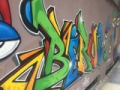Öğretmen ve esnaf elele verip duvarları Grafiti sanatıyla renklendiriyorlar Fotoğrafı